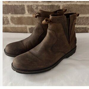 NWT ROCKPORT Mens Brown Weather Or Not Block Heel Leather Boots Shoes 11.5 M Rockport | Shoes | Nwt Rockport Mens Brown Weather Or Not  main image 4
